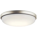 KICHLER, BRUSHED NICKEL LED FLUSH MOUNT, FLUSH MOUNT CEILING LIGHTS