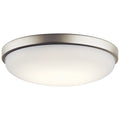 KICHLER, BRUSHED NICKEL LED FLUSH MOUNT, FLUSH MOUNT CEILING LIGHTS