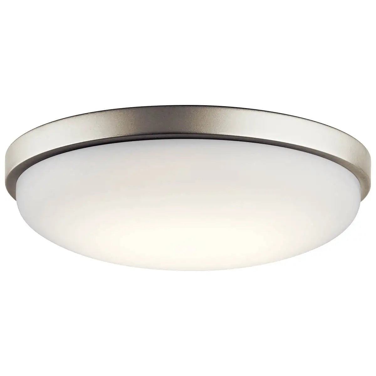 KICHLER, BRUSHED NICKEL LED FLUSH MOUNT, FLUSH MOUNT CEILING LIGHTS