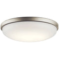 KICHLER, BRUSHED NICKEL LED FLUSH MOUNT, FLUSH MOUNT CEILING LIGHTS