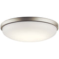 KICHLER, BRUSHED NICKEL LED FLUSH MOUNT, FLUSH MOUNT CEILING LIGHTS