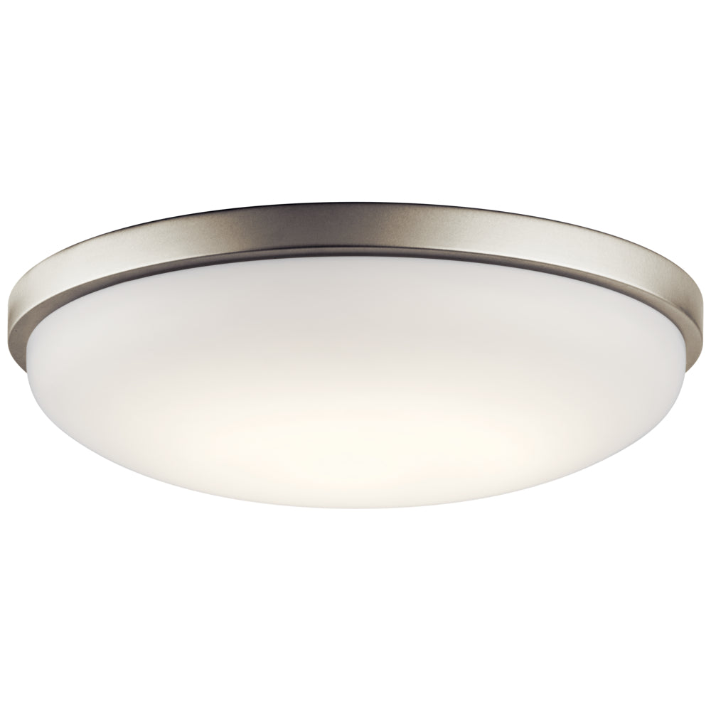 KICHLER, BRUSHED NICKEL LED FLUSH MOUNT, FLUSH MOUNT CEILING LIGHTS