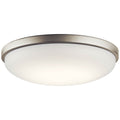 KICHLER, BRUSHED NICKEL LED FLUSH MOUNT, FLUSH MOUNT CEILING LIGHTS