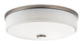 KICHLER, BRUSHED NICKEL LED FLUSH MOUNT, FLUSH MOUNT CEILING LIGHTS