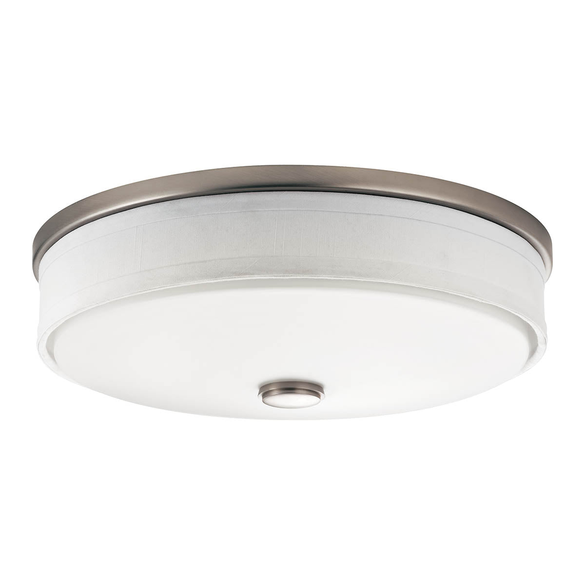 KICHLER, BRUSHED NICKEL LED FLUSH MOUNT, FLUSH MOUNT CEILING LIGHTS