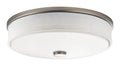 KICHLER, BRUSHED NICKEL LED FLUSH MOUNT, FLUSH MOUNT CEILING LIGHTS