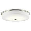 KICHLER, BRUSHED NICKEL LED FLUSH MOUNT, FLUSH MOUNT CEILING LIGHTS