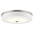 KICHLER, BRUSHED NICKEL LED FLUSH MOUNT, FLUSH MOUNT CEILING LIGHTS