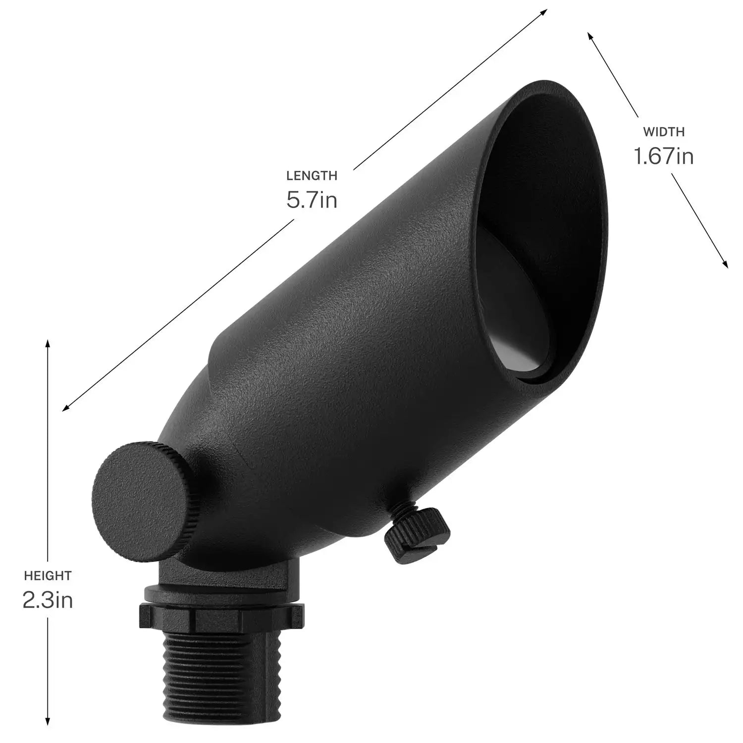 KICHLER LONG ADJUSTABLE COWL MR11 IN - DO NOT SHOW ON WEBSITE