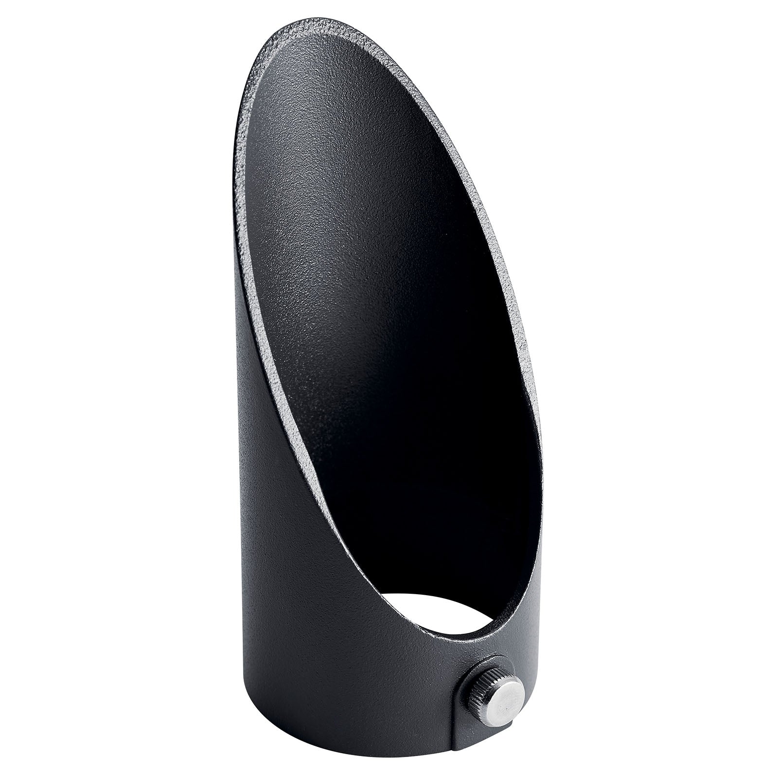 KICHLER ACCENT VLO 2" SMALL LONG COWL TEXTURED BLACK