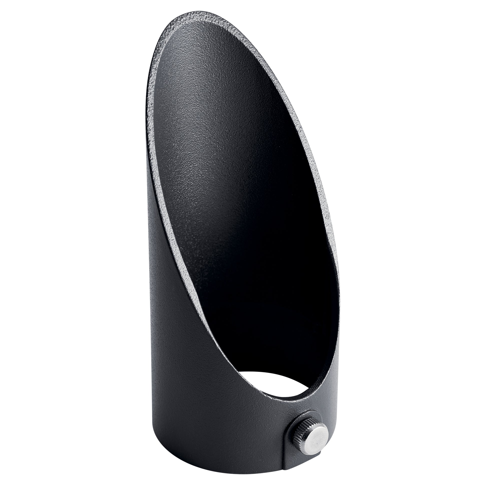 KICHLER ACCENT VLO 2" SMALL LONG COWL TEXTURED BLACK