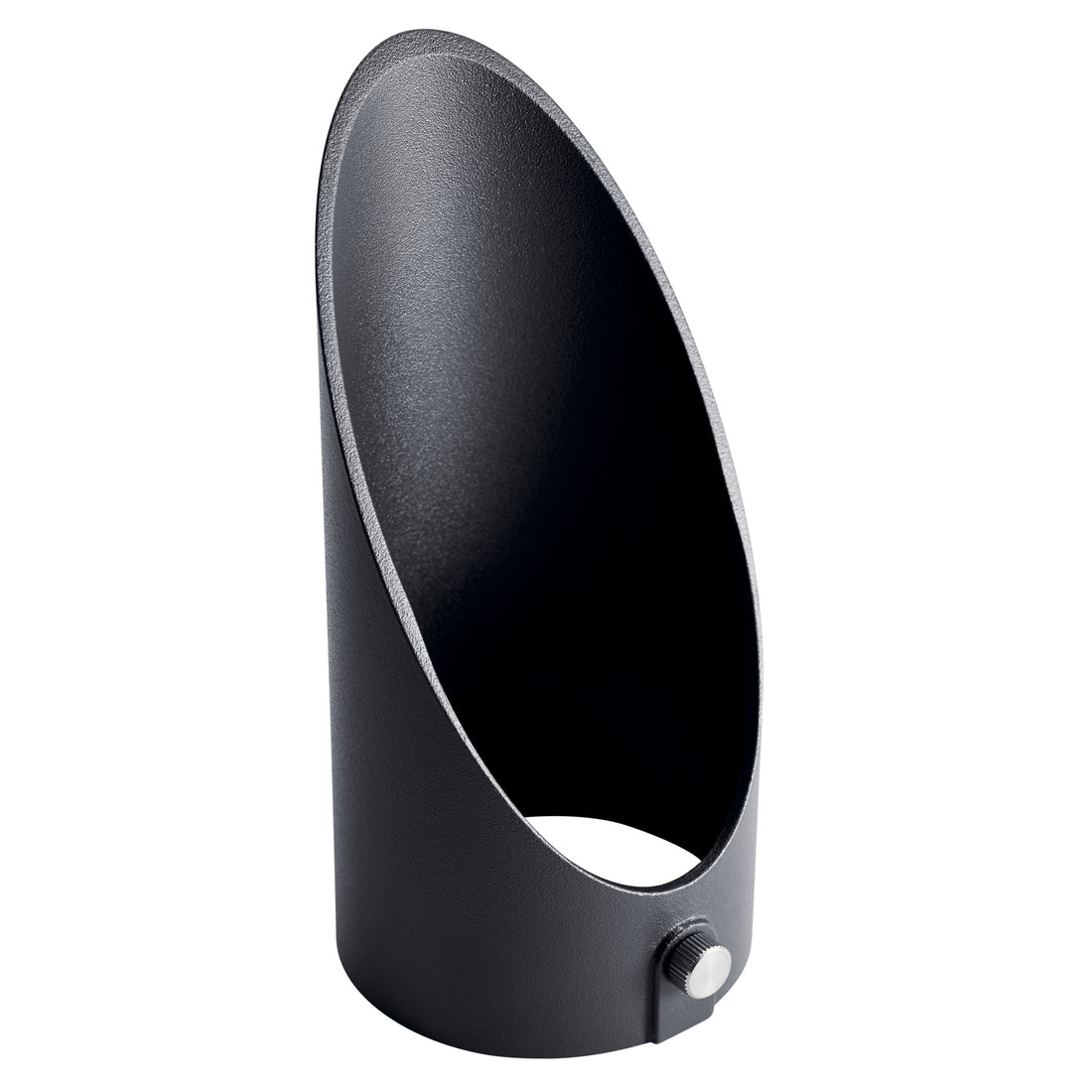 KICHLER ACCENT VLO 6" LARGE LONG COWL TEXTURED BLACK