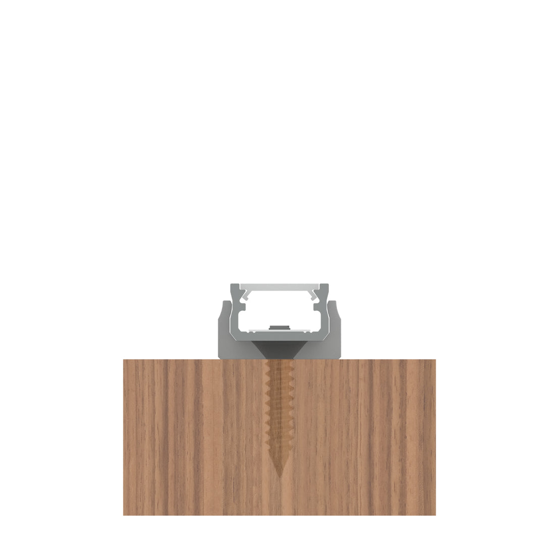 KICHLER TE STANDARD SERIES STANDARD DEPTH SURFACE CHANNEL SILVER