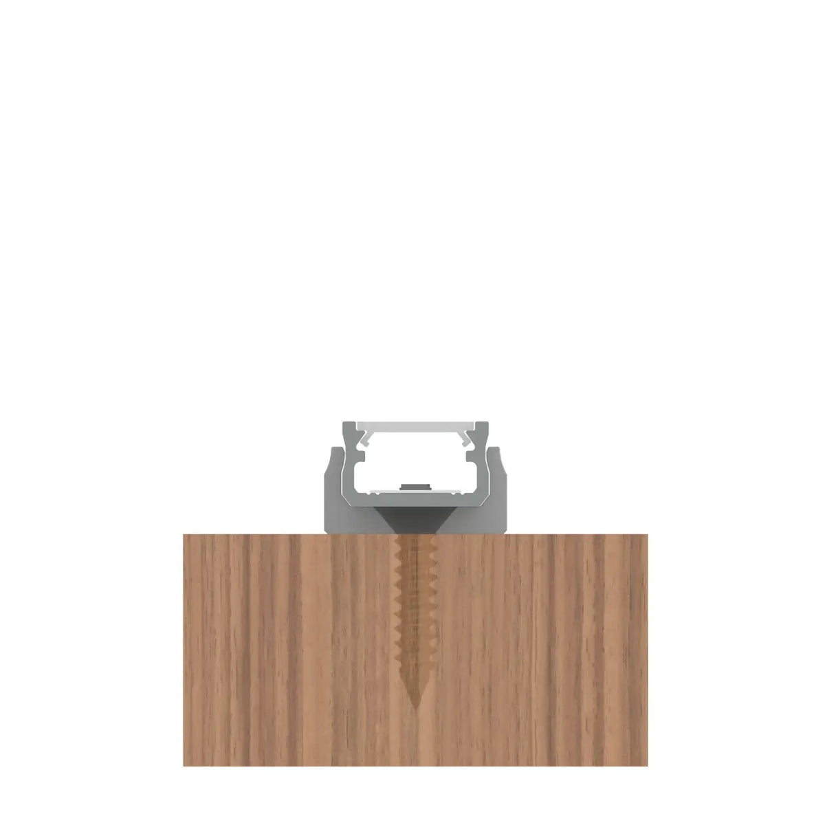KICHLER TE STANDARD SERIES STANDARD DEPTH SURFACE CHANNEL SILVER - DO NOT SHOW ON WEBSITE