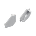 KICHLER TE STANDARD SERIES 45 DEGREE CHANNEL END CAPS SILVER