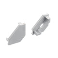 KICHLER TE STANDARD SERIES 45 DEGREE CHANNEL END CAPS SILVER - DO NOT SHOW ON WEBSITE