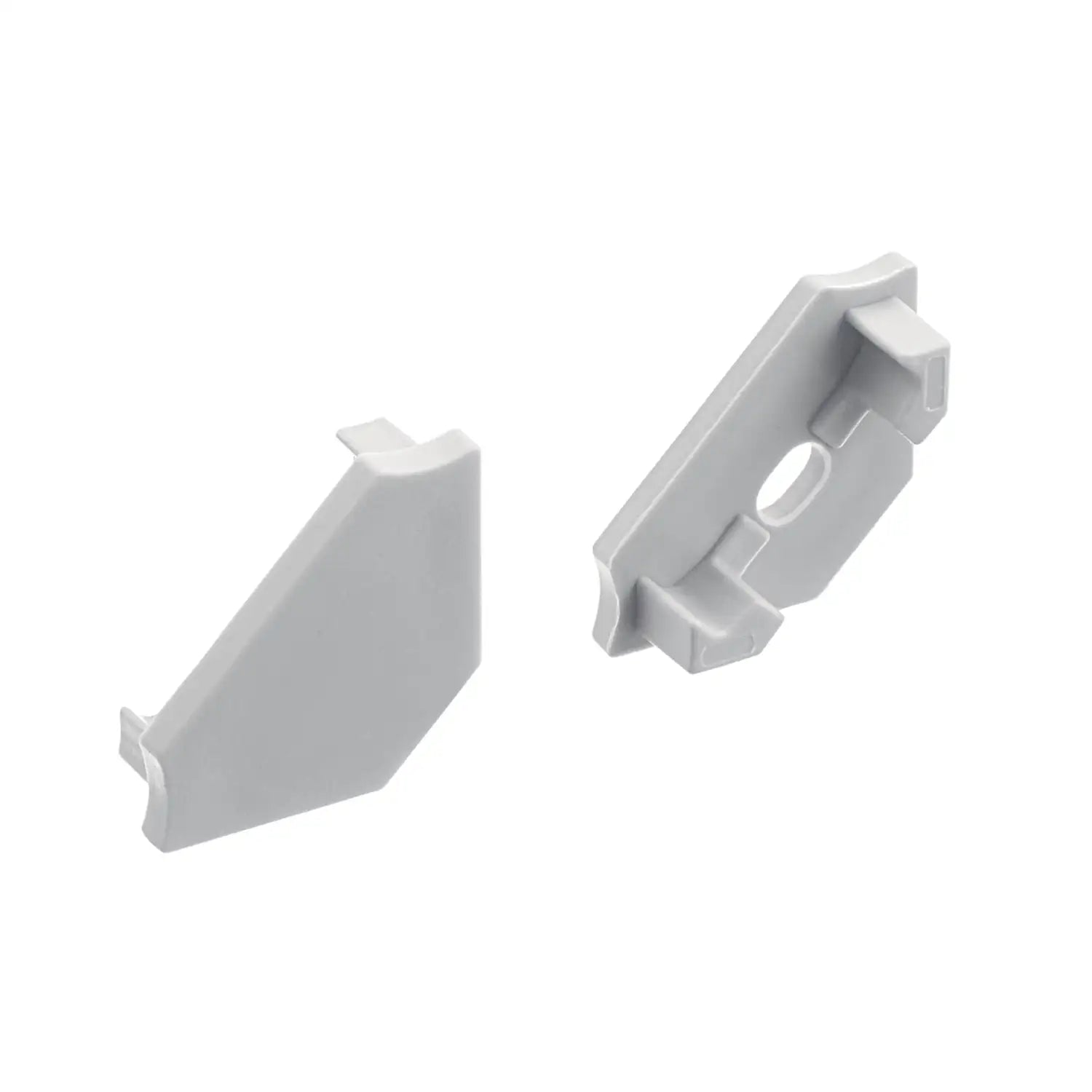 KICHLER TE STANDARD SERIES 45 DEGREE CHANNEL END CAPS SILVER - DO NOT SHOW ON WEBSITE