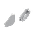 KICHLER TE STANDARD SERIES 45 DEGREE CHANNEL END CAPS SILVER