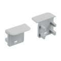 KICHLER TE STANDARD SERIES DEEP WELL RC END CAPS SILVER