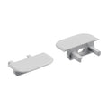 KICHLER TE STANDARD SERIES SHALLOW WELL RC END CAPS SILVER - DO NOT SHOW ON WEBSITE