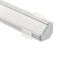 KICHLER TE STANDARD SERIES 2' KIT 45 DEGREE SURFACE CHANNEL SILVER - DO NOT SHOW ON WEBSITE