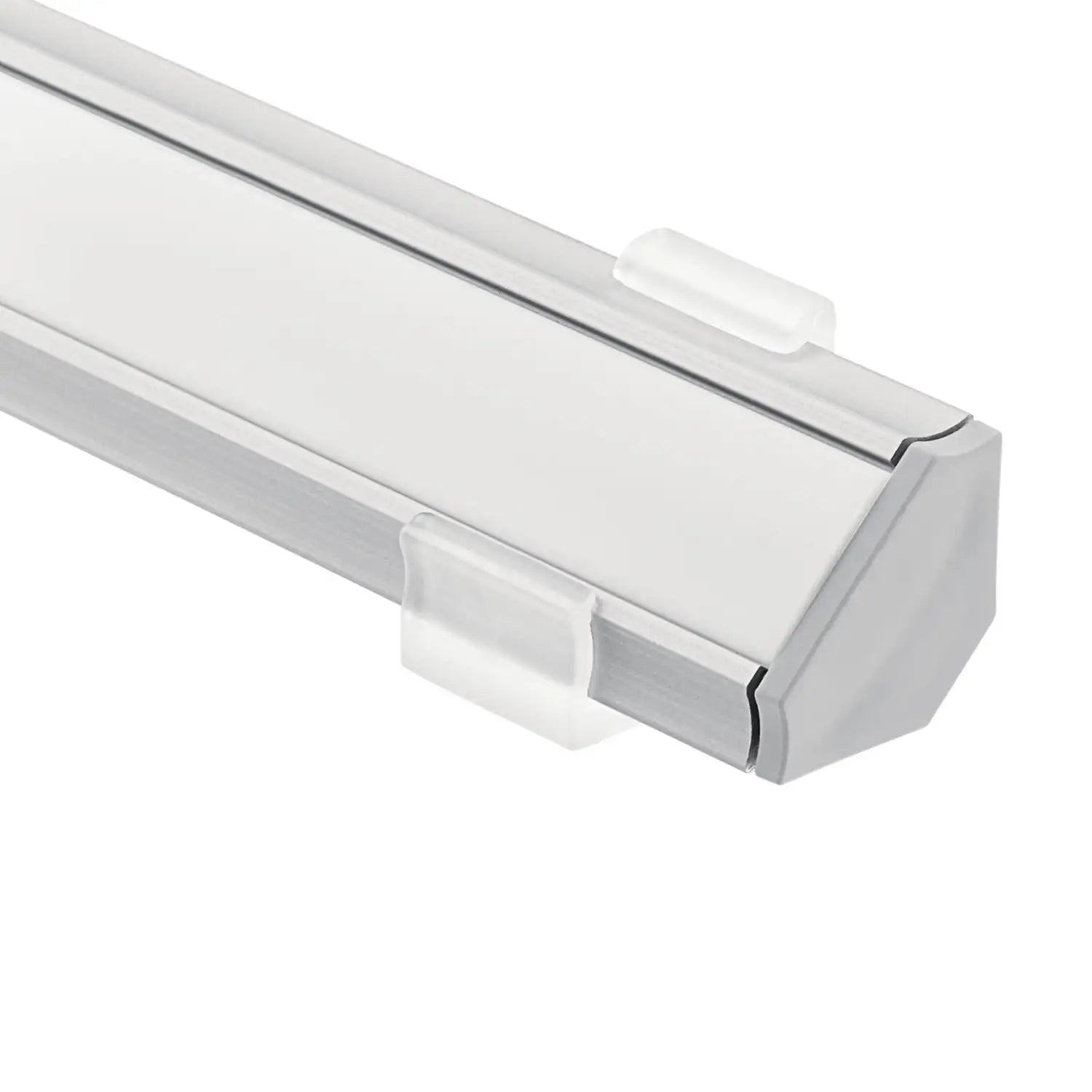 KICHLER TE STANDARD SERIES 2' KIT 45 DEGREE SURFACE CHANNEL SILVER - DO NOT SHOW ON WEBSITE
