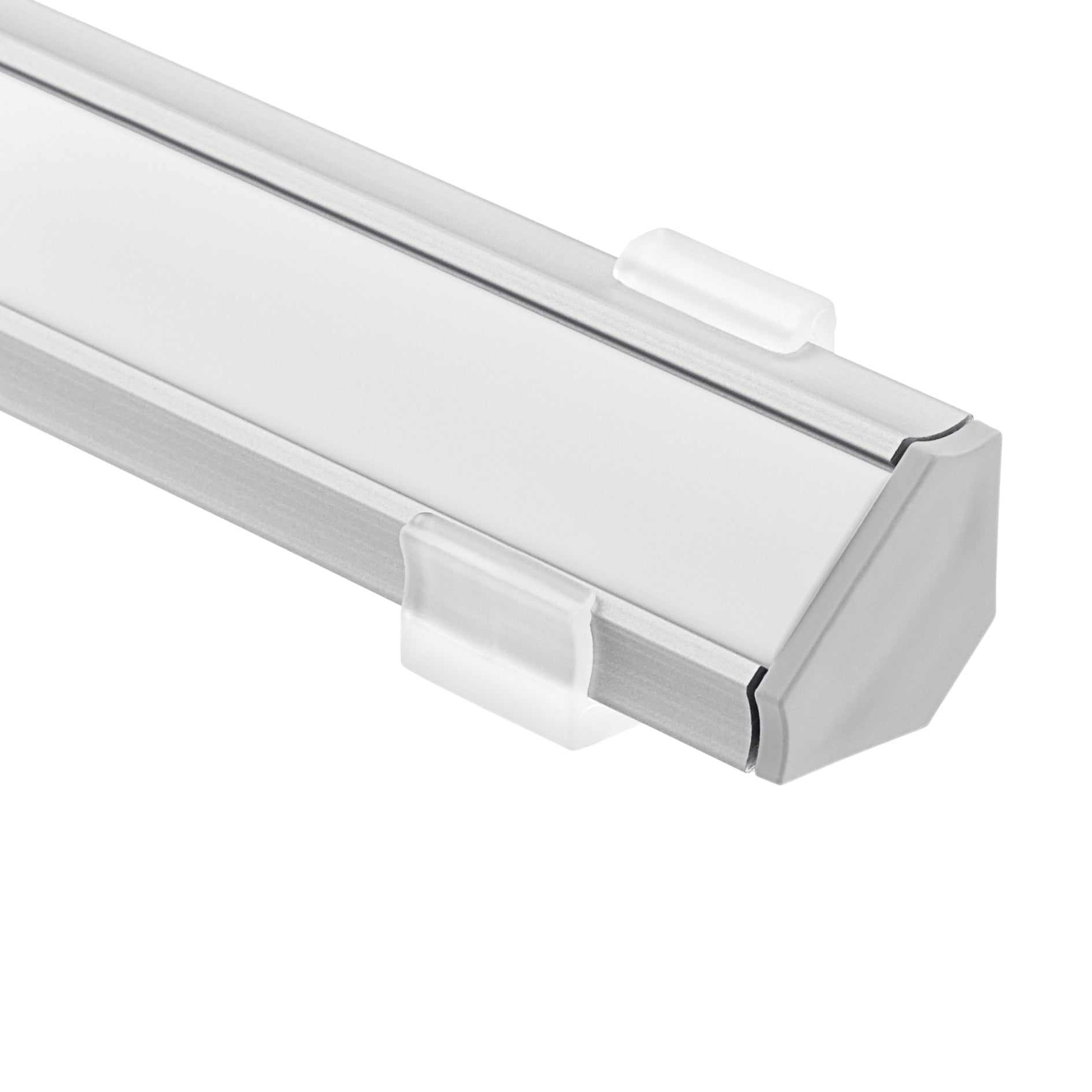 KICHLER TE STANDARD SERIES 4' KIT 45 DEGREE SURFACE CHANNEL SILVER