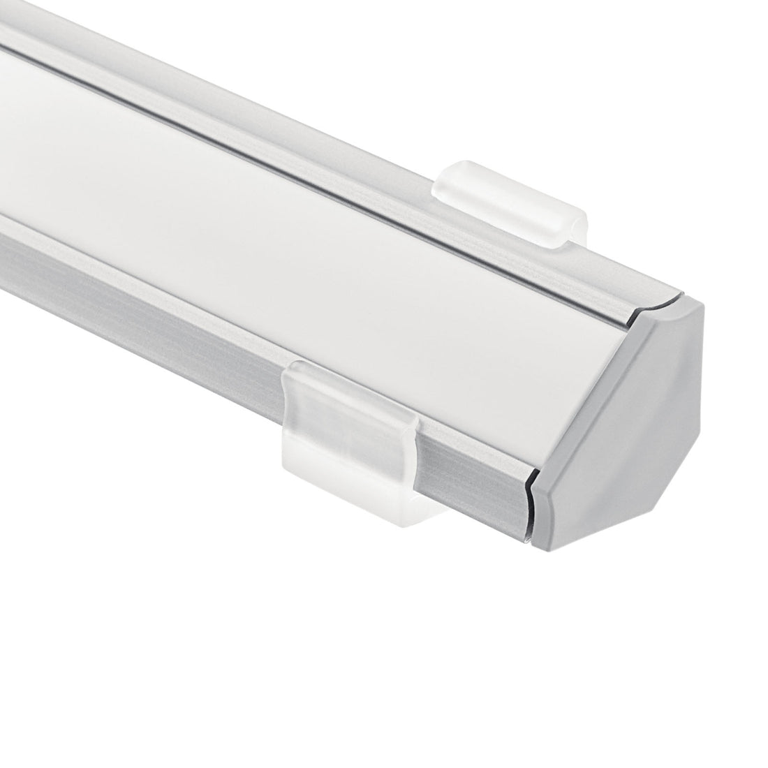 KICHLER TE STANDARD SERIES 4' KIT 45 DEGREE SURFACE CHANNEL SILVER