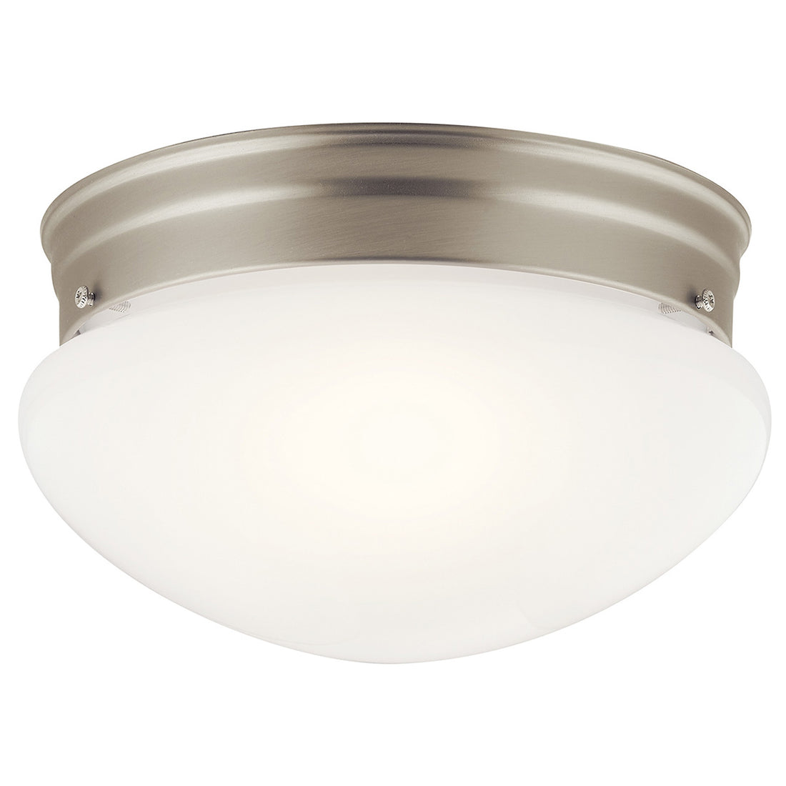 KICHLER, 9" 2 LIGHT FLUSH MOUNT, FLUSH MOUNT CEILING LIGHTS