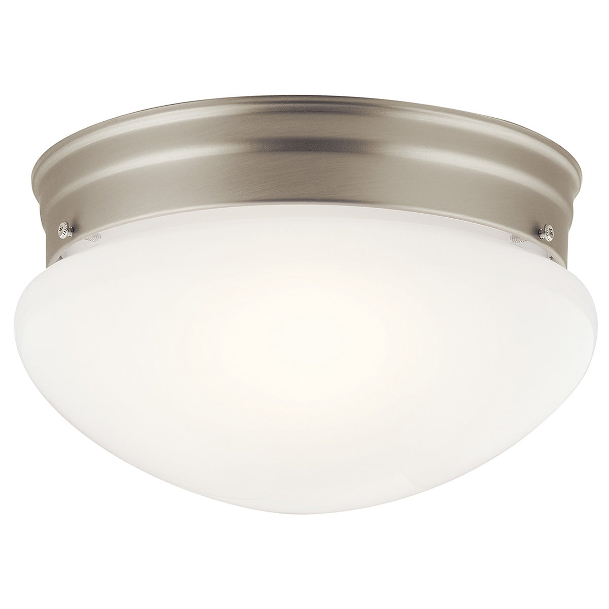 KICHLER, 9" 2 LIGHT FLUSH MOUNT, FLUSH MOUNT CEILING LIGHTS