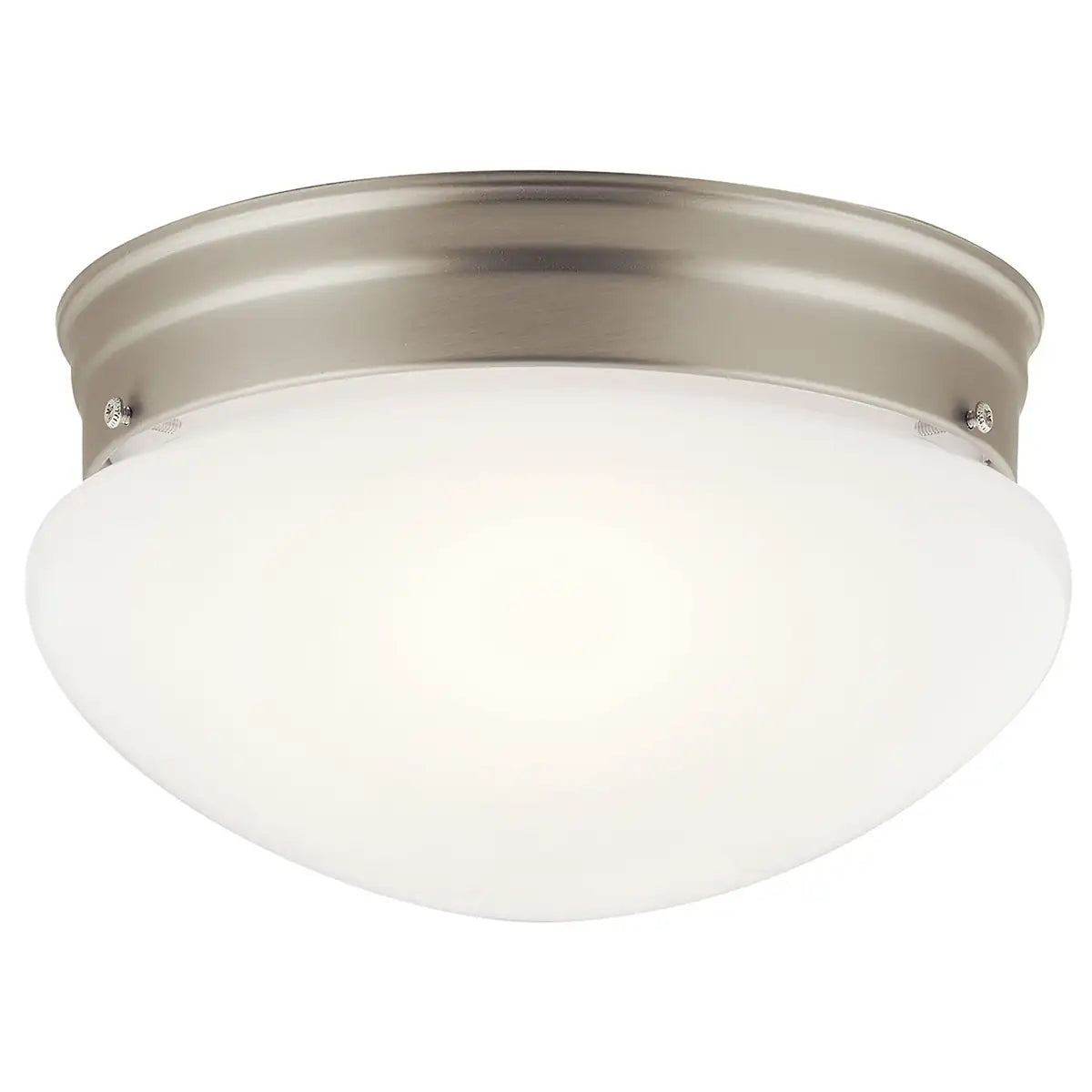 KICHLER, 9" 2 LIGHT FLUSH MOUNT, FLUSH MOUNT CEILING LIGHTS