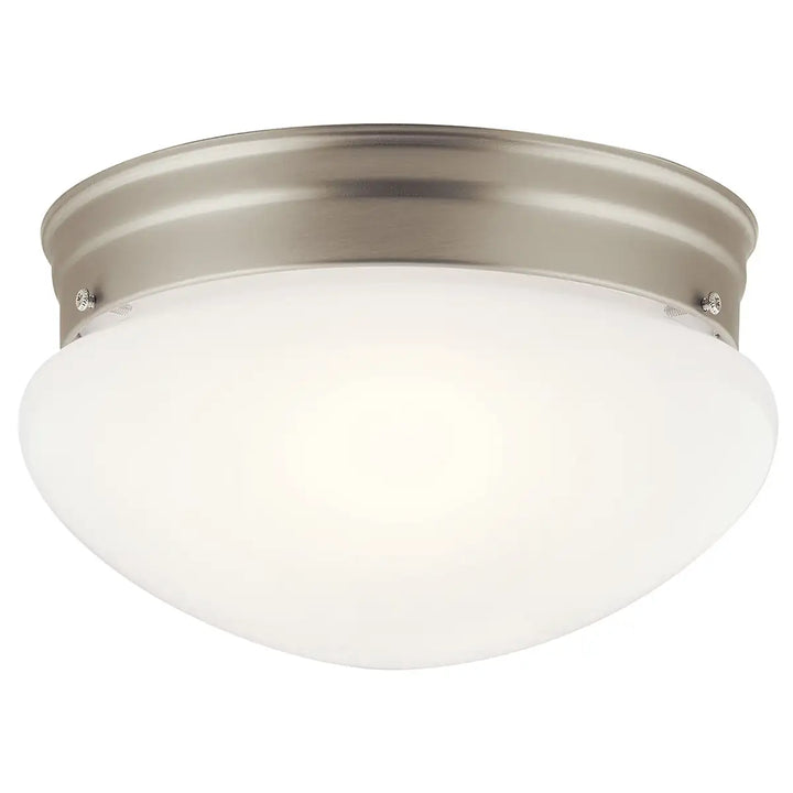 KICHLER, 9" 2 LIGHT FLUSH MOUNT, FLUSH MOUNT CEILING LIGHTS