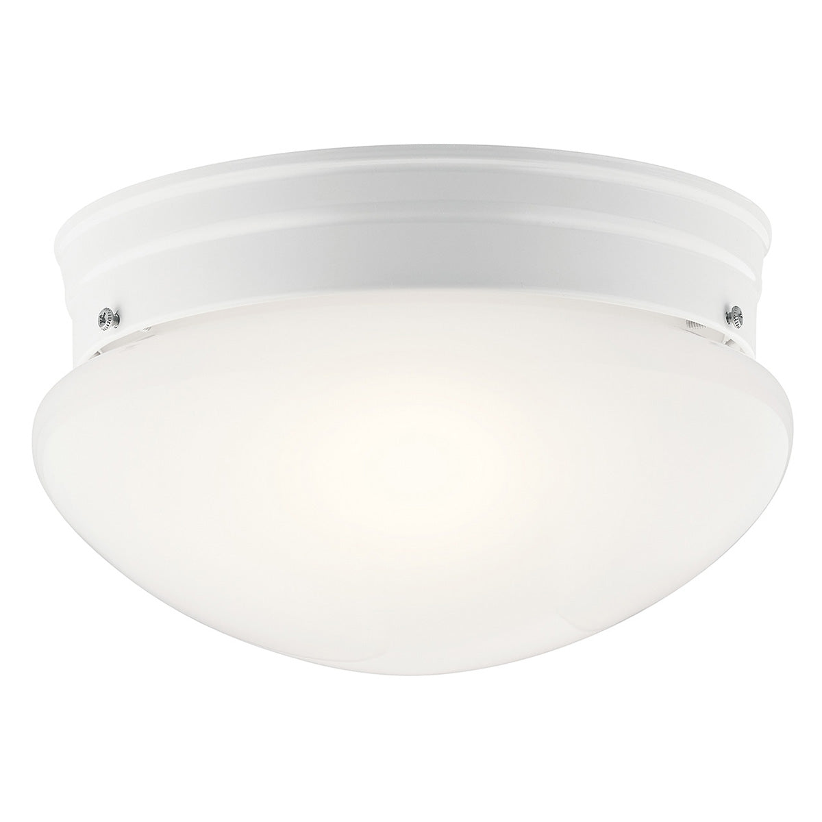 KICHLER, 9" 2 LIGHT FLUSH MOUNT, FLUSH MOUNT CEILING LIGHTS