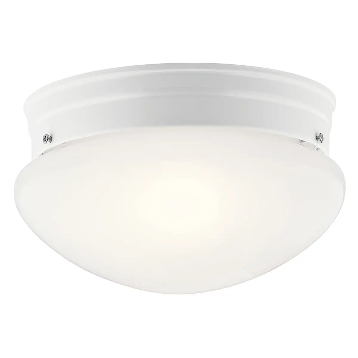 KICHLER, 9" 2 LIGHT FLUSH MOUNT, FLUSH MOUNT CEILING LIGHTS