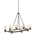 KICHLER, CIRCOLO CHANDELIER, LINEAR LIGHT