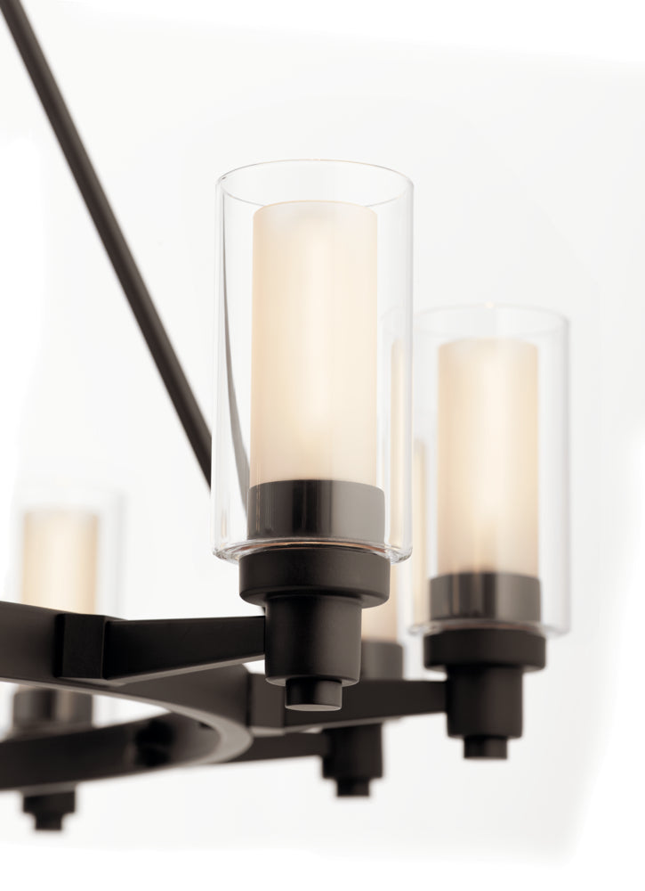 KICHLER, CIRCOLO CHANDELIER, LINEAR LIGHT