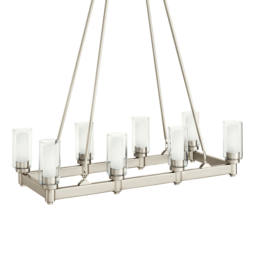 KICHLER, CIRCOLO CHANDELIER, LINEAR LIGHT