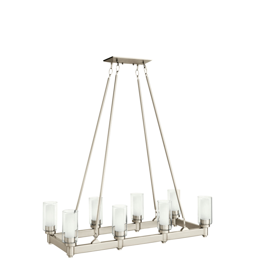 KICHLER, CIRCOLO CHANDELIER, LINEAR LIGHT