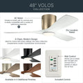 KICHLER, VOLOS FAN, INDOOR CEILING FANS