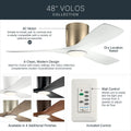 KICHLER, VOLOS FAN, INDOOR CEILING FANS