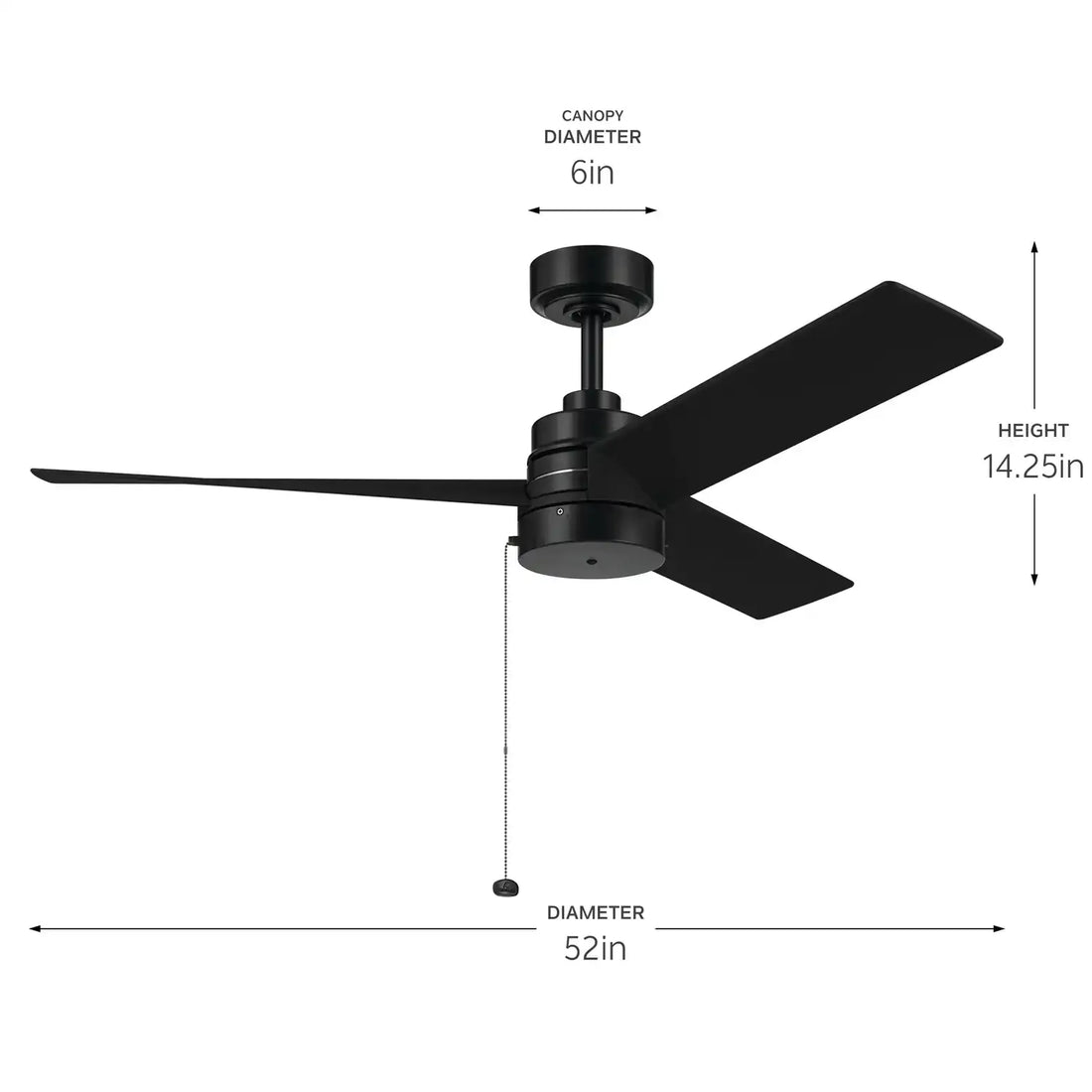 KICHLER, SPYN LITE FAN, INDOOR CEILING FANS