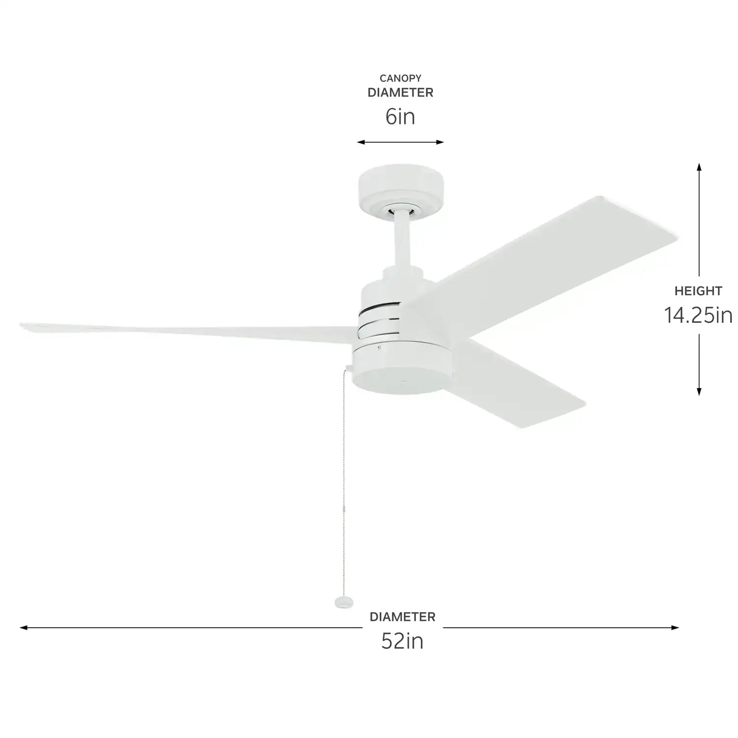 KICHLER, SPYN LITE FAN, INDOOR CEILING FANS
