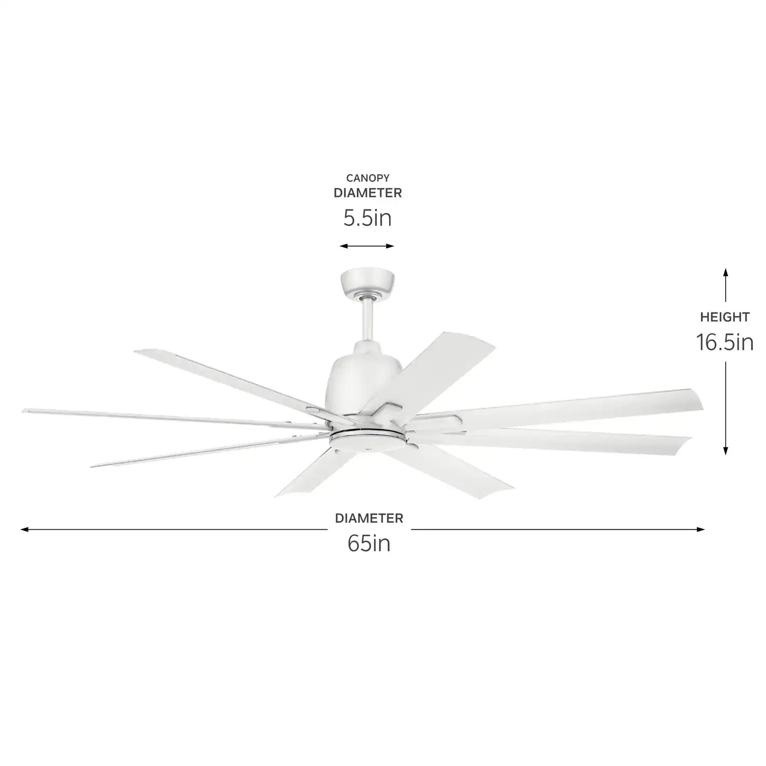 KICHLER, BREDA FAN, OUTDOOR CEILING FAN
