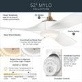 KICHLER, MYLO FAN, OUTDOOR CEILING FAN