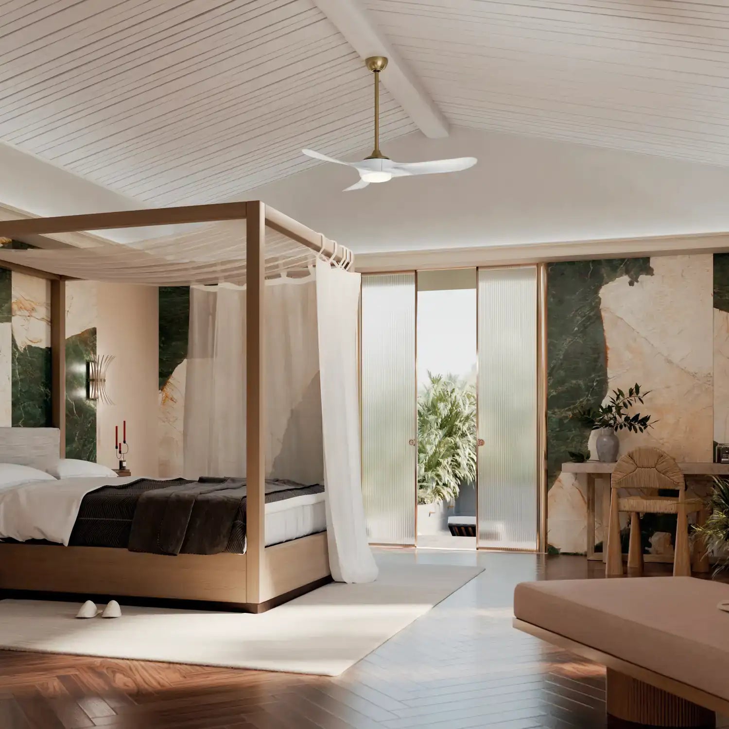 KICHLER, MYLO FAN, OUTDOOR CEILING FAN