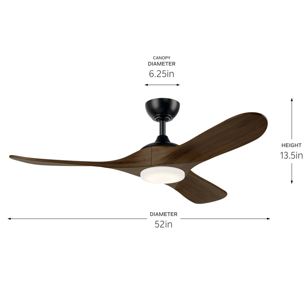 KICHLER, MYLO FAN, OUTDOOR CEILING FAN