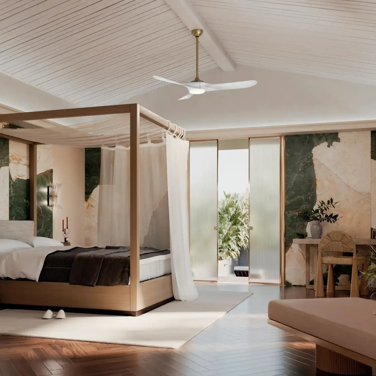 KICHLER, MYLO FAN, OUTDOOR CEILING FAN