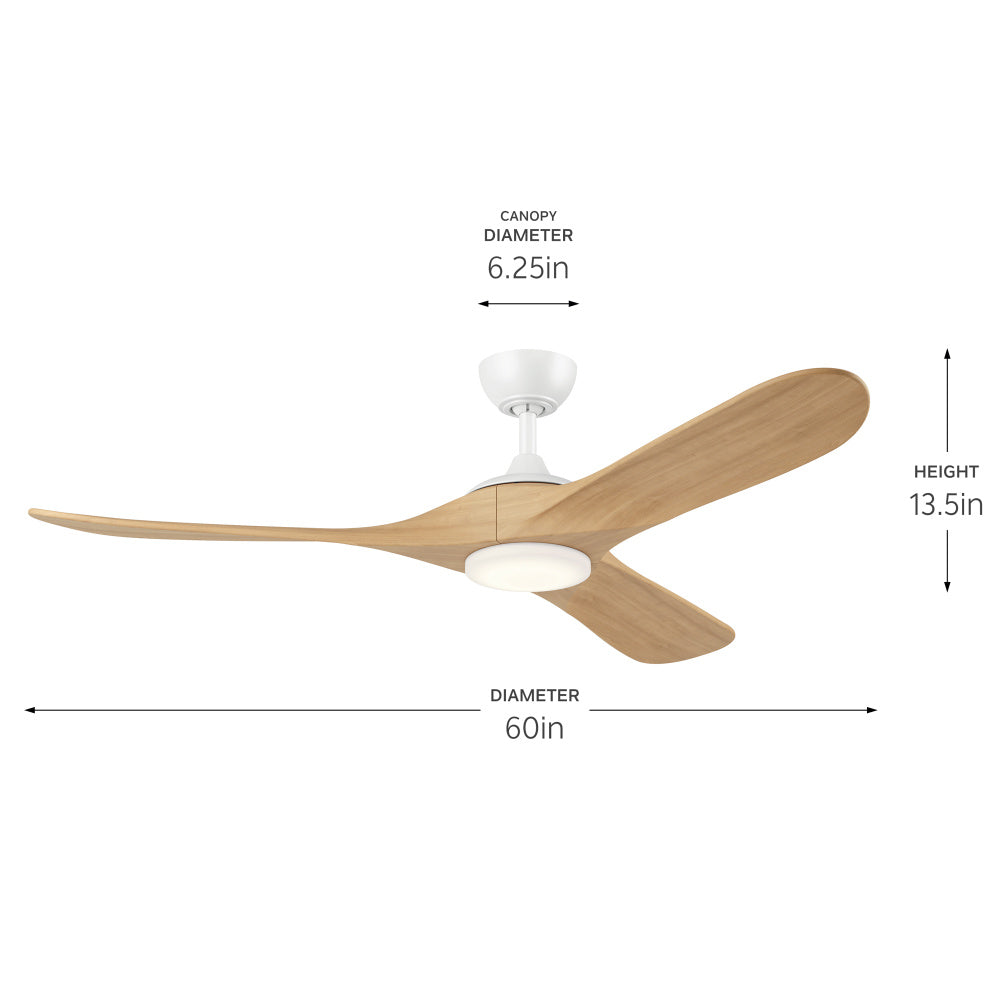 KICHLER, MYLO FAN, OUTDOOR CEILING FAN