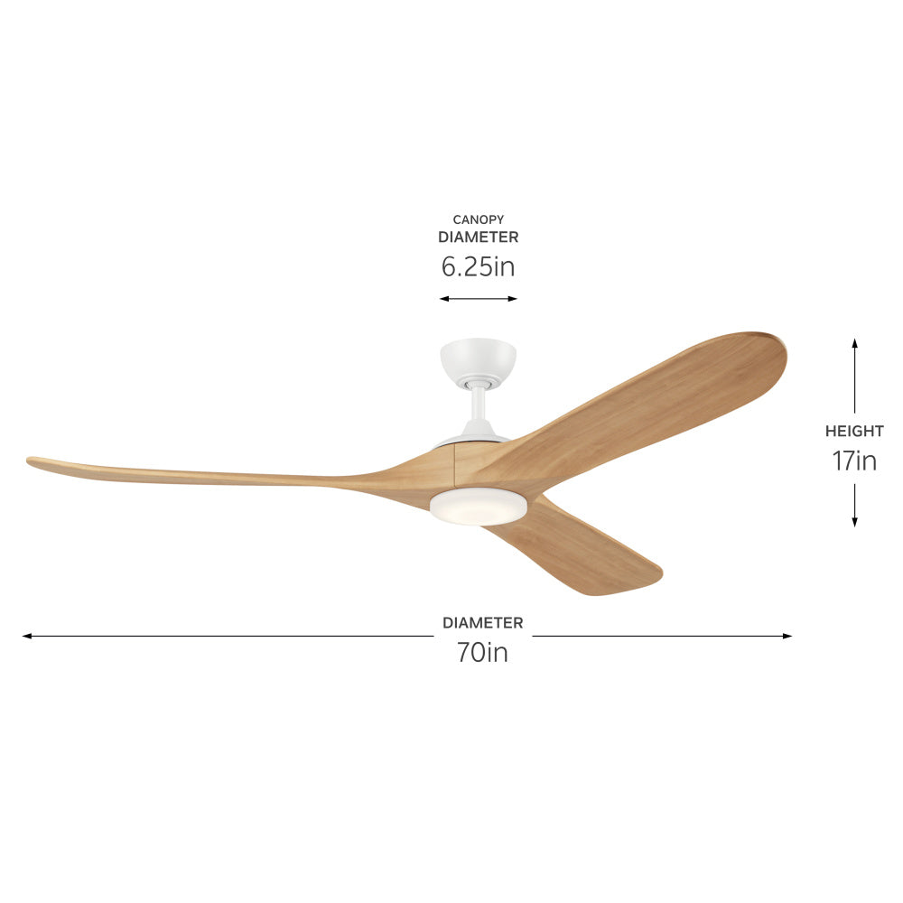 KICHLER, MYLO FAN, OUTDOOR CEILING FAN