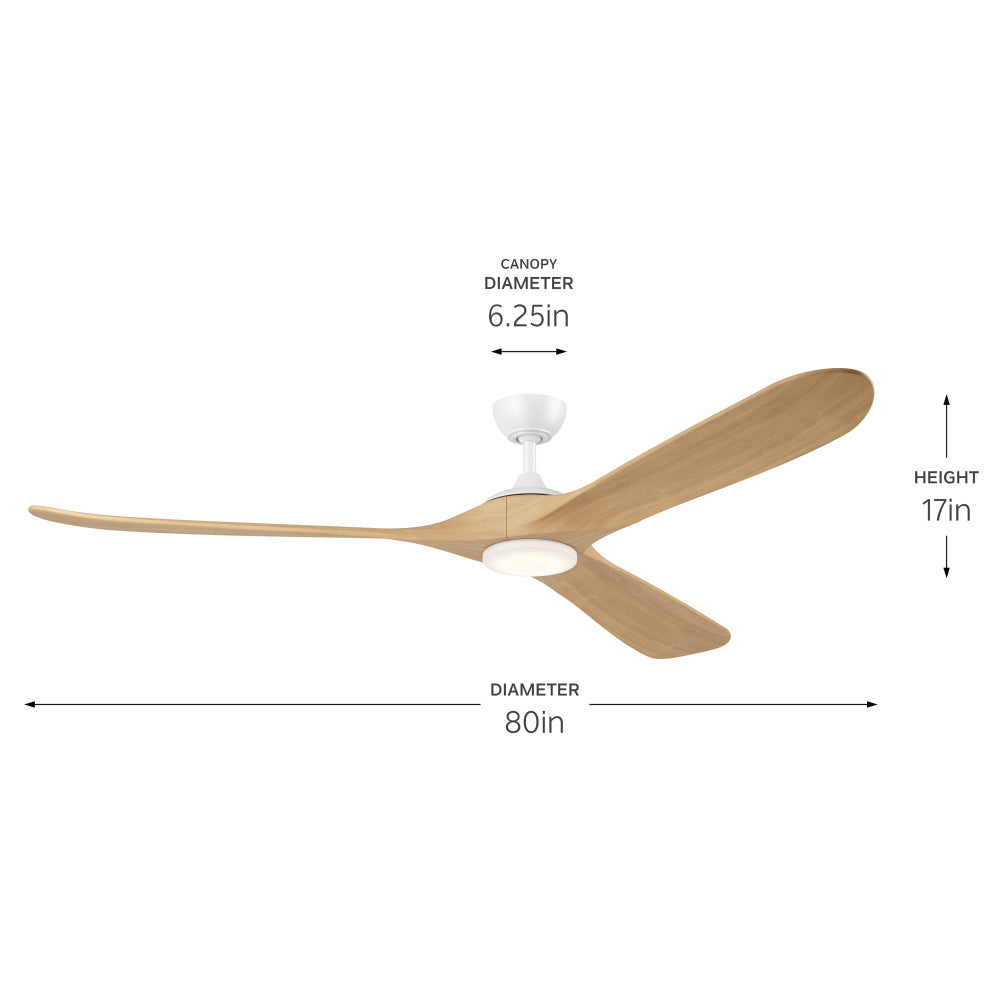 KICHLER, MYLO FAN, OUTDOOR CEILING FAN